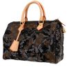 Borsa Louis Vuitton  Speedy Editions Limitées in tela monogram marrone e pelle naturale - 00pp thumbnail