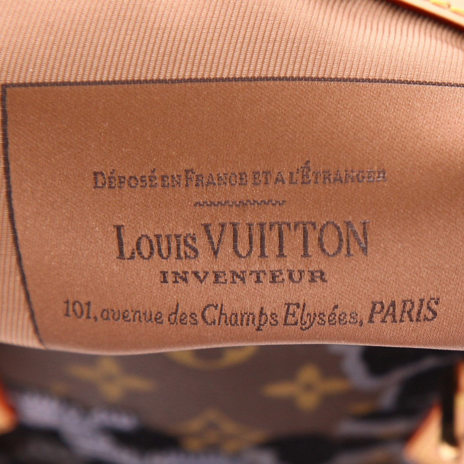 Louis Vuitton  Speedy Editions Limitées handbag  in brown monogram canvas  and natural leather - Detail D2