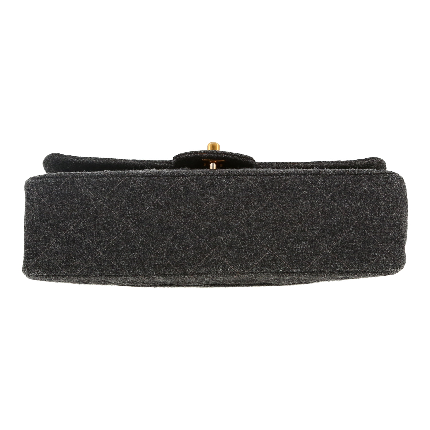 Chanel  Timeless Classic handbag  in grey whool - Detail D1