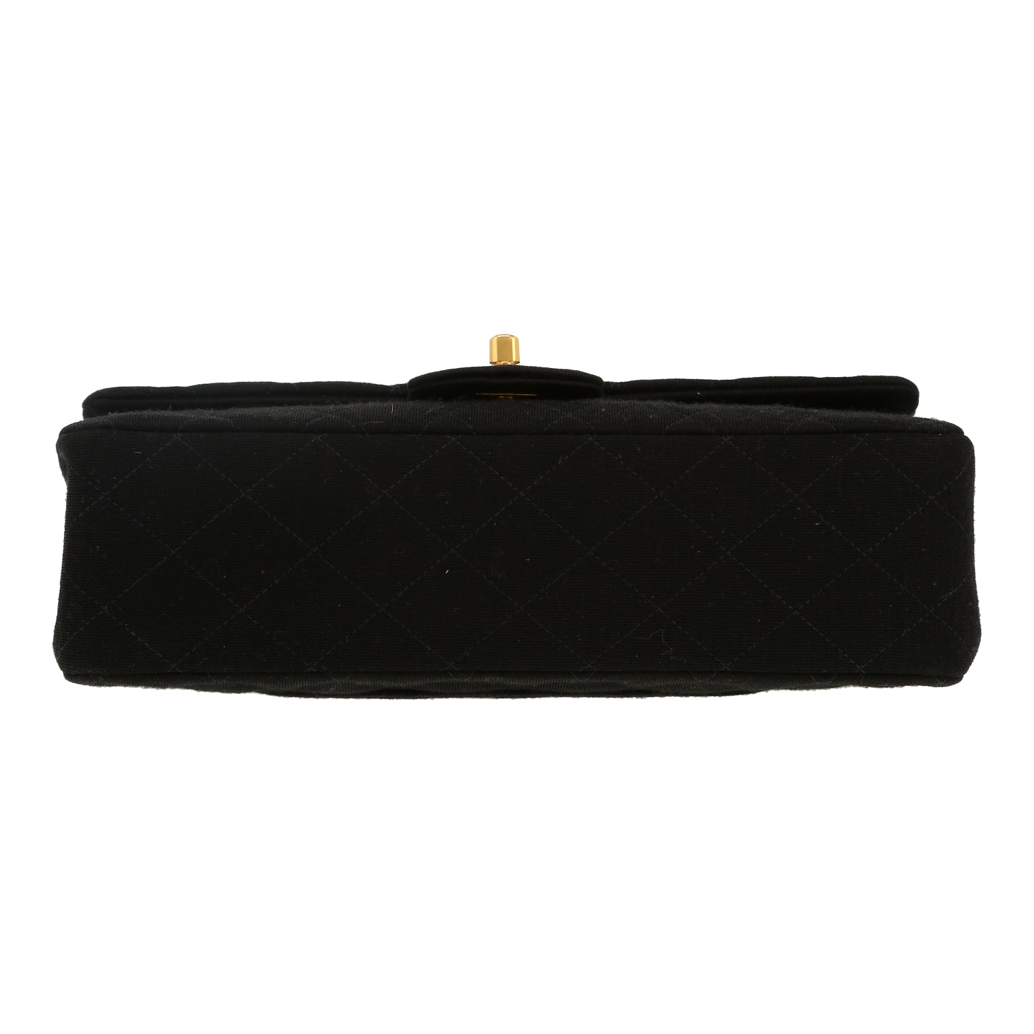 Bolso de mano Chanel  Timeless Classic en tejido jersey negro - Detail D1