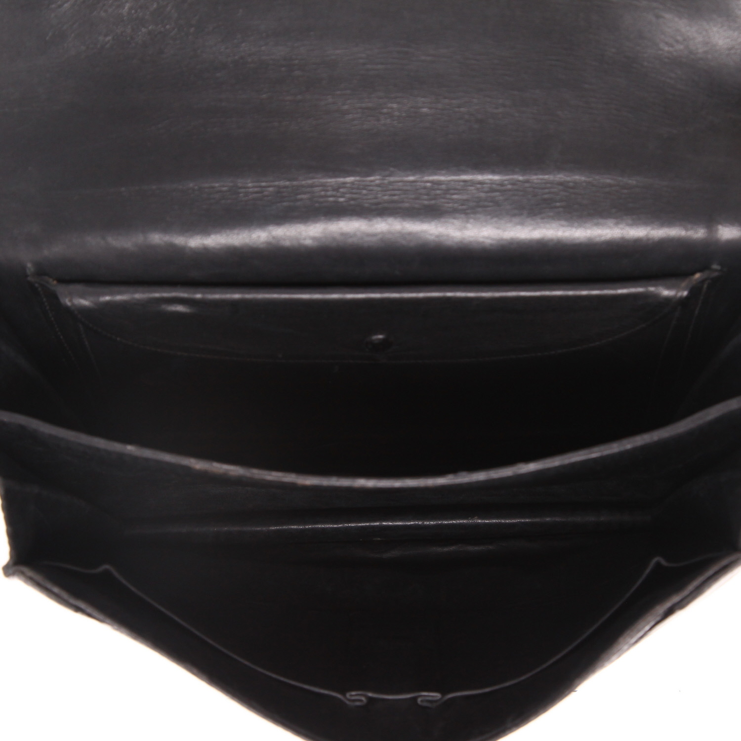 Sac à main Hermès  Palonnier en lézard noir - Detail D3