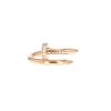 Anello Cartier Juste un clou in oro rosa e diamanti - 360 thumbnail