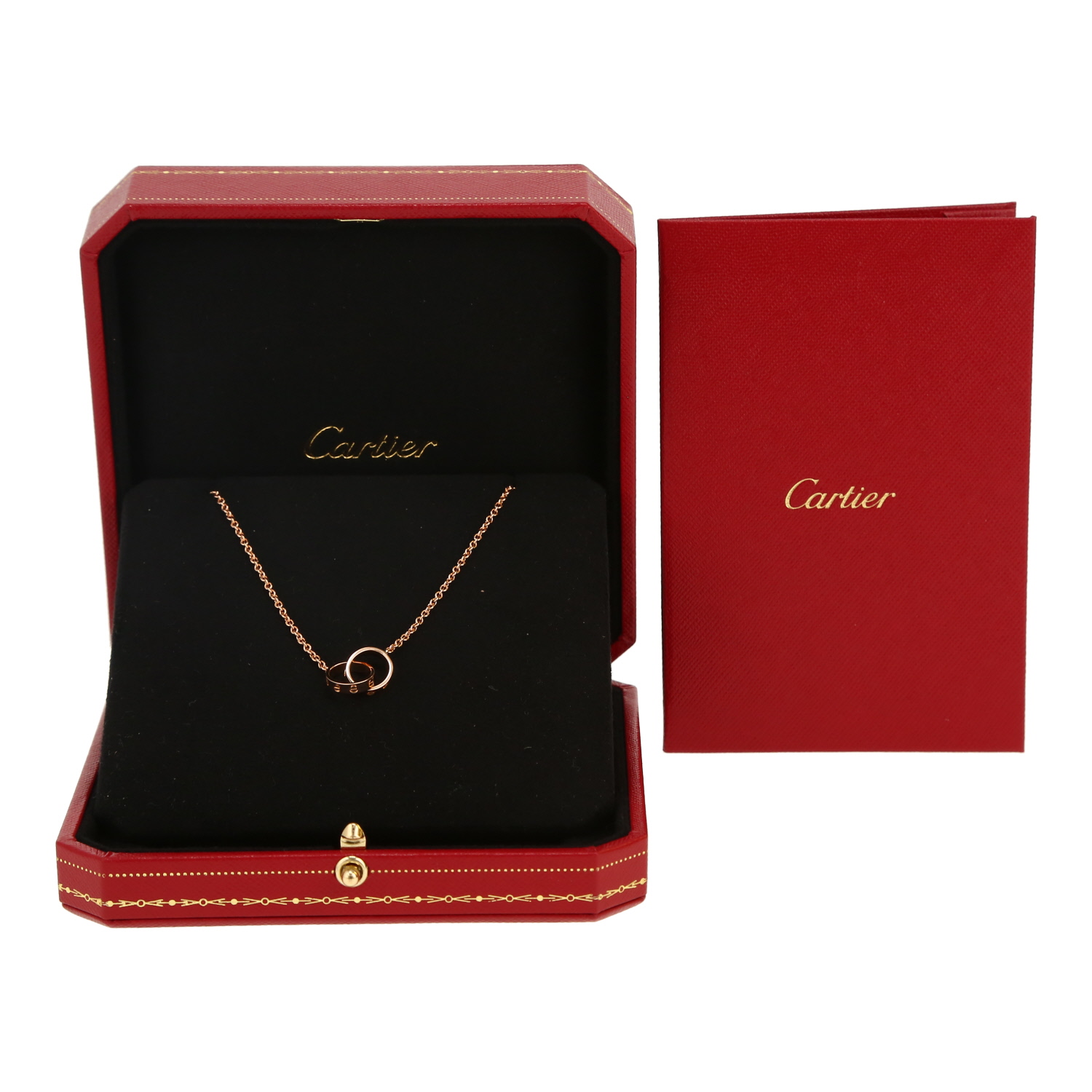 Cartier Love necklace in pink gold - Detail D2