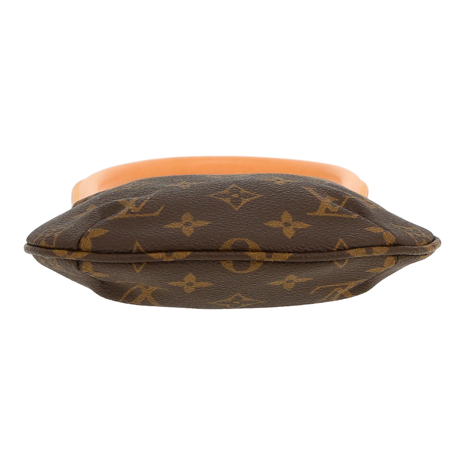 Bolso de mano Louis Vuitton Looping en lona Monogram y cuero natural - Detail D1