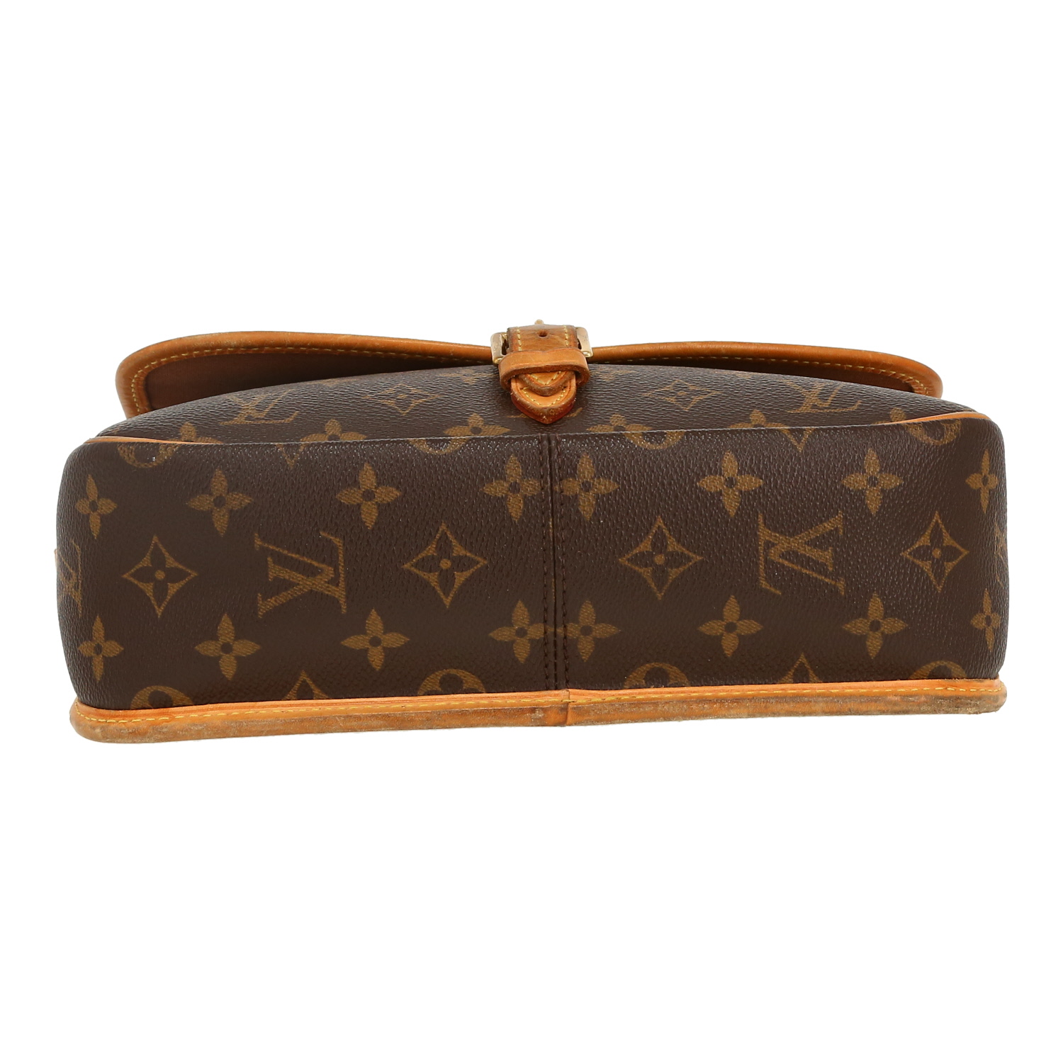 Louis Vuitton  Sologne shoulder bag  monogram canvas  and natural leather - Detail D1