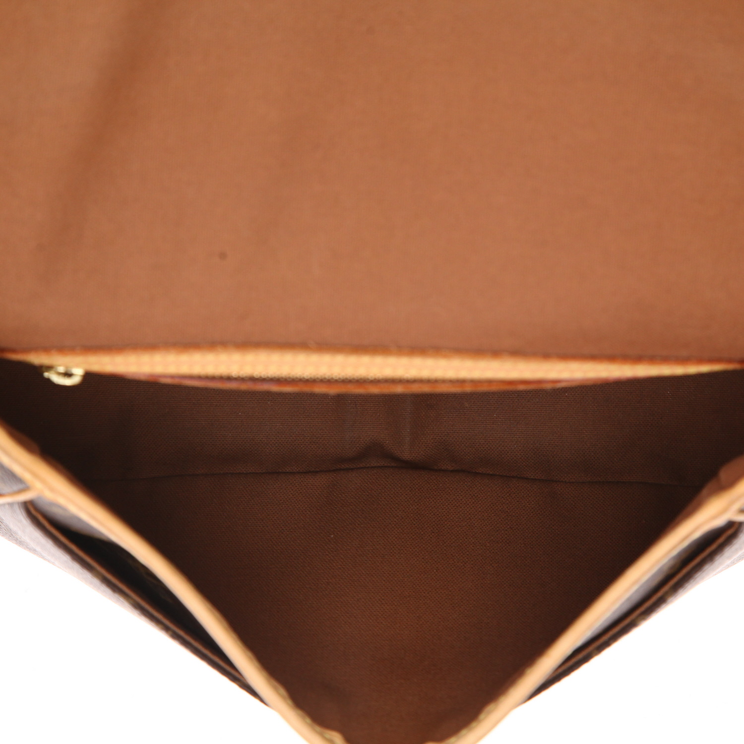 Bolso bandolera Louis Vuitton  Sologne en lona Monogram y cuero natural - Detail D3