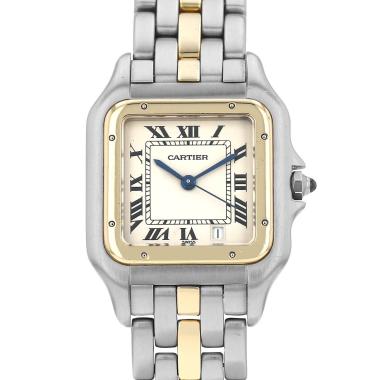 Orologio Cartier Panthère modello medio  in oro e acciaio Ref: Cartier - 8394  Circa 1990