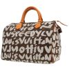 Louis Vuitton x Stephen Sprouse  Speedy 30 handbag  in brown monogram canvas  and natural leather - 00pp thumbnail