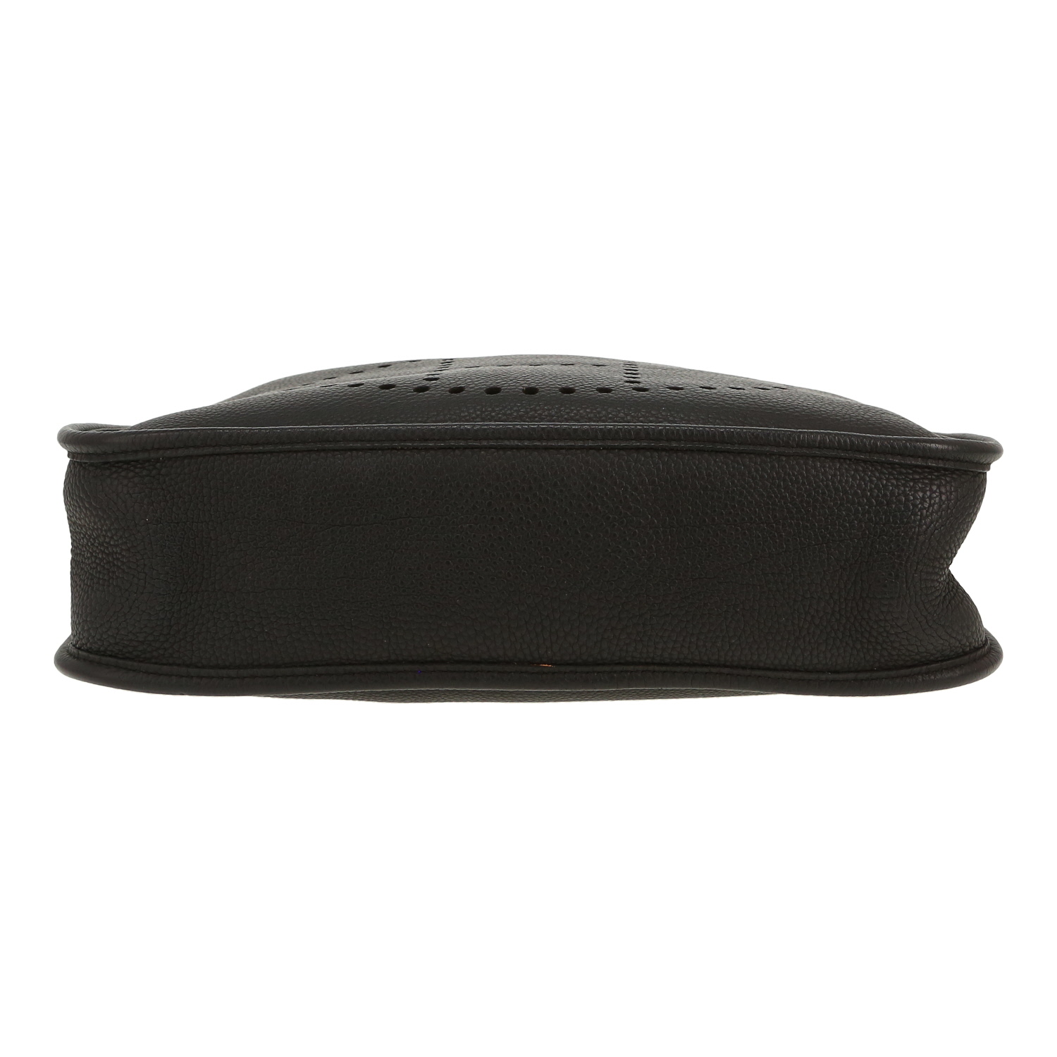 Sac bandoulière Hermès  Evelyne en cuir togo noir - Detail D1