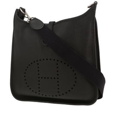 Hermès  Evelyne shoulder bag  in black togo leather