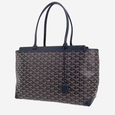 Shopping bag Goyard  Bellechasse in tela Goyardine blu e pelle blu