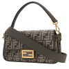 Fendi  Baguette handbag  in grey logo canvas  and grey leather - 00pp thumbnail