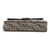 Fendi  Baguette handbag  in grey logo canvas  and grey leather - Detail D1 thumbnail