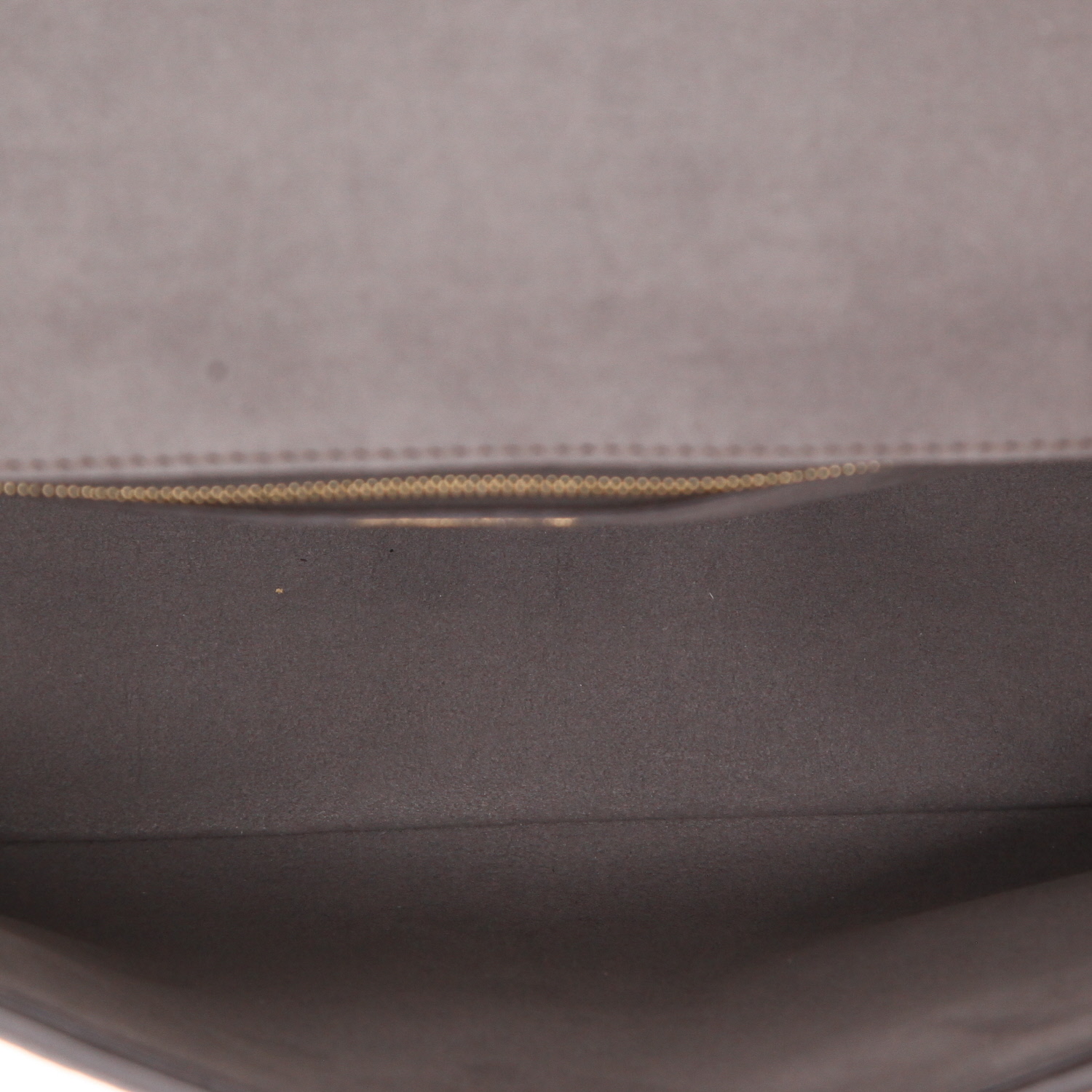 Bolso de mano Fendi  Baguette en lona monogram gris y cuero gris - Detail D3