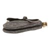 Dior  Saddle medium model  handbag  in grey monogram canvas Oblique - Detail D1 thumbnail
