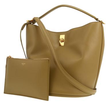 Borsa Celine  Seau 16 in pelle verde kaki