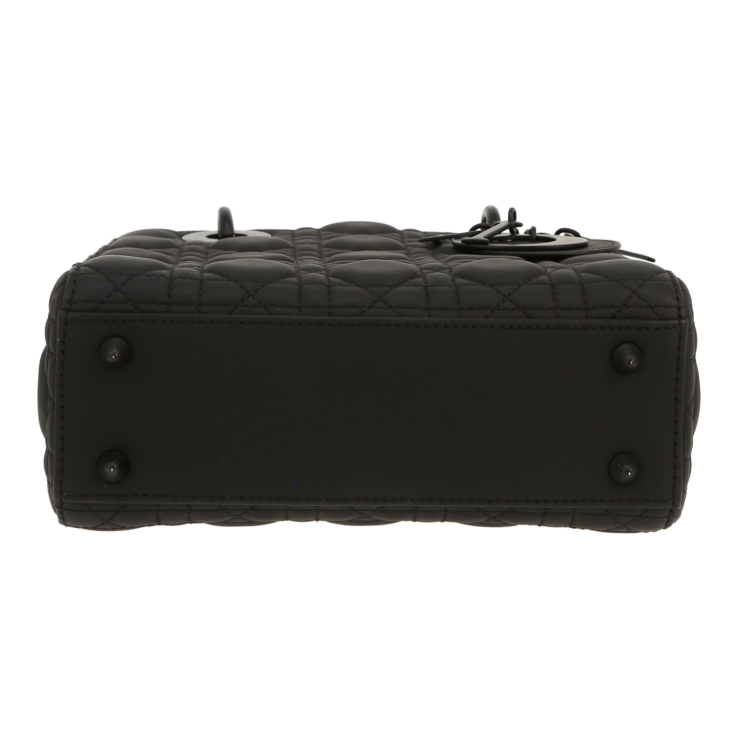 Borsa Dior  Lady Dior in pelle cannage nera - Detail D1