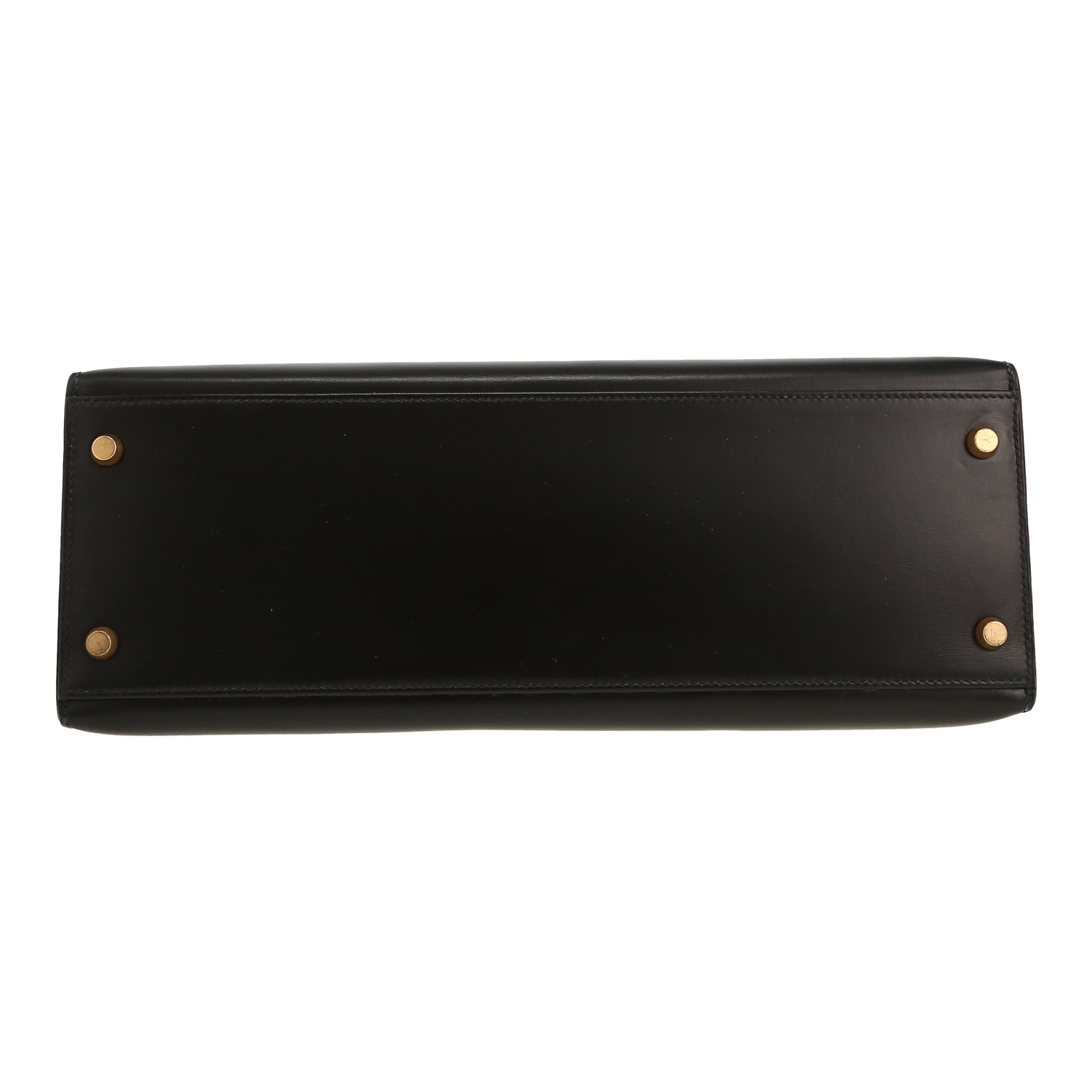 Sac à main Hermès  Kelly 32 cm en cuir box noir - Detail D1