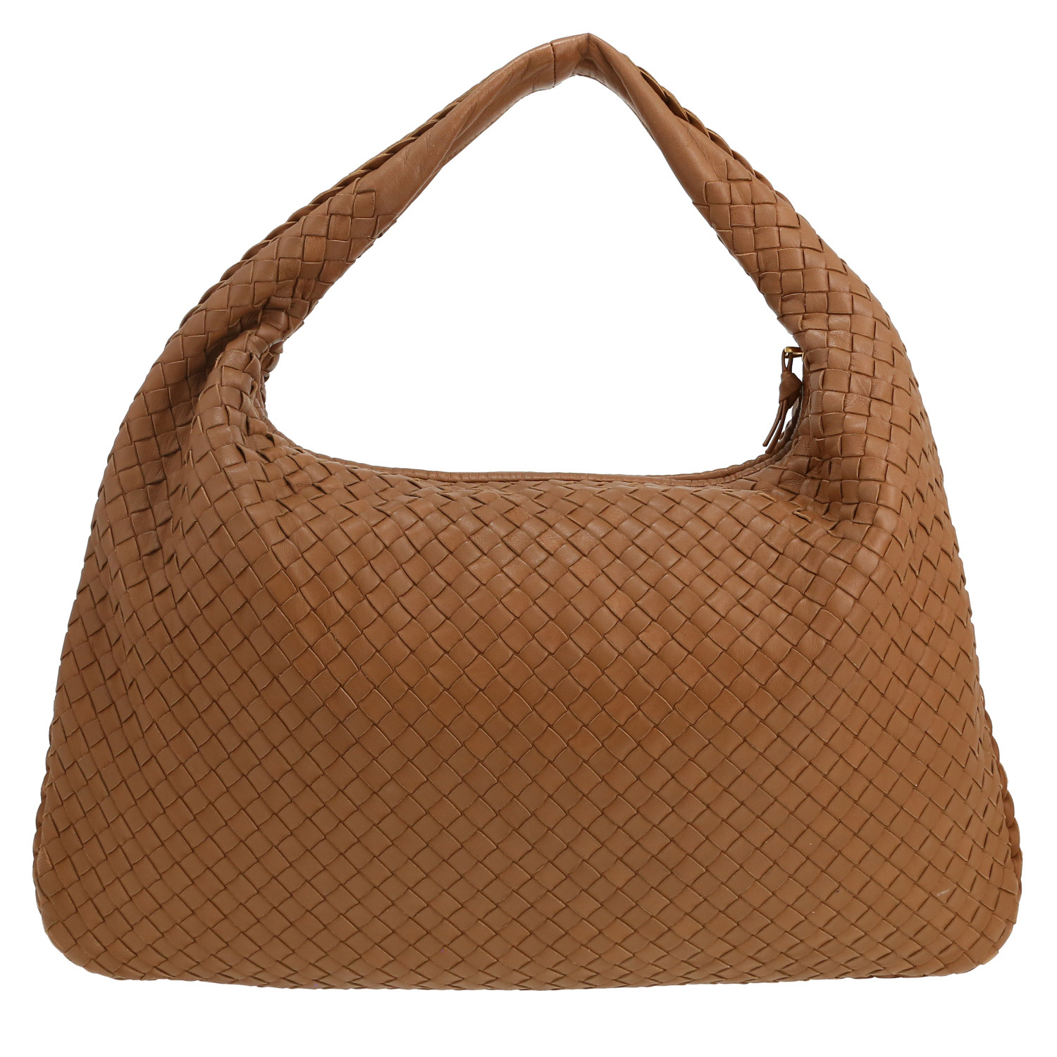 Borsa Bottega Veneta  Veneta in pelle intrecciata marrone - Detail D4