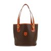 Borsa Celine   in tela "Triomphe" marrone e pelle marrone - 360 thumbnail