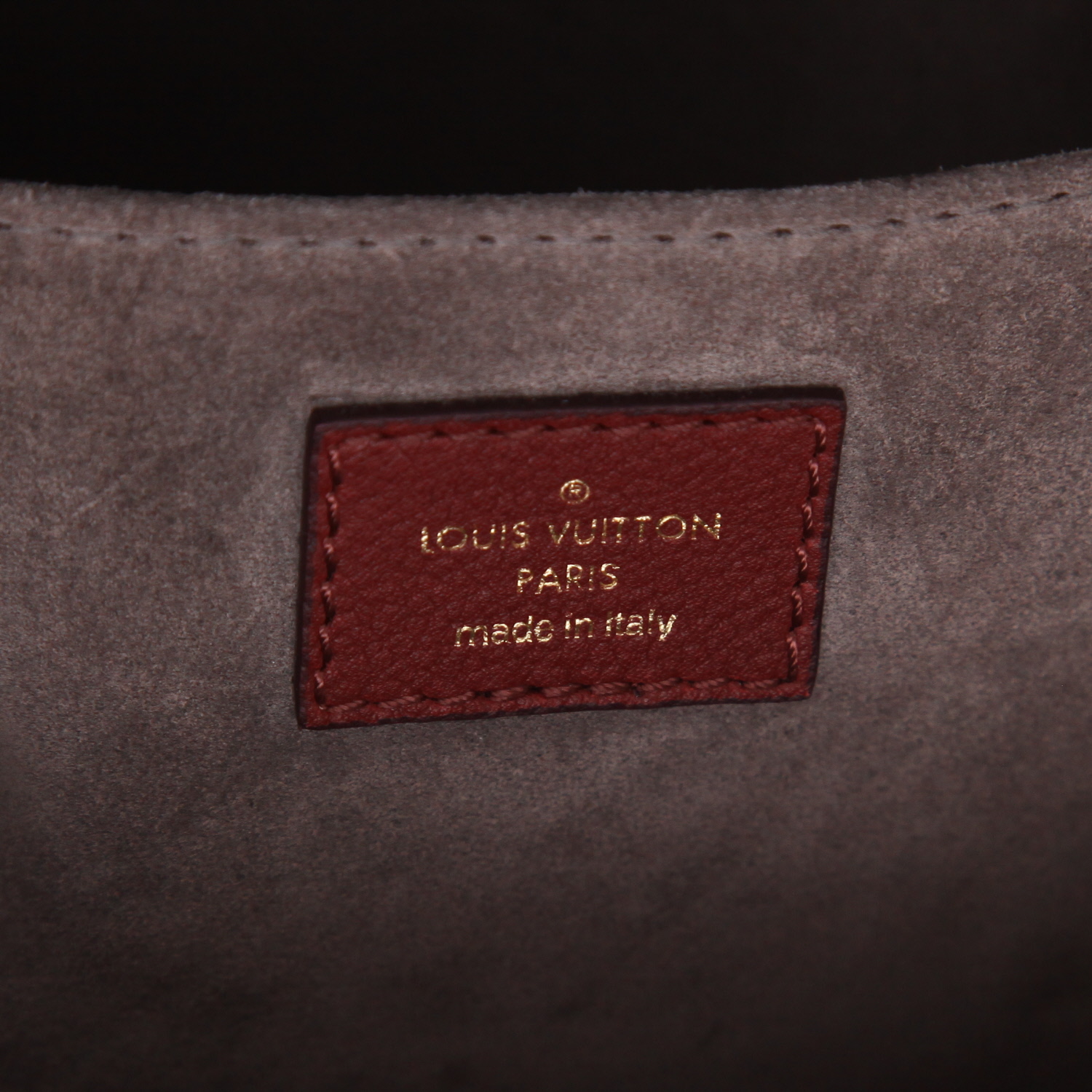 Louis Vuitton  Sofia Coppola handbag  in burgundy grained leather - Detail D2