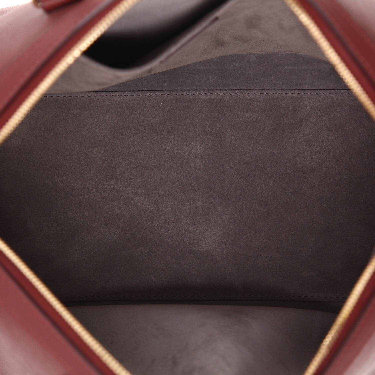 Louis Vuitton  Sofia Coppola handbag  in burgundy grained leather - Detail D3