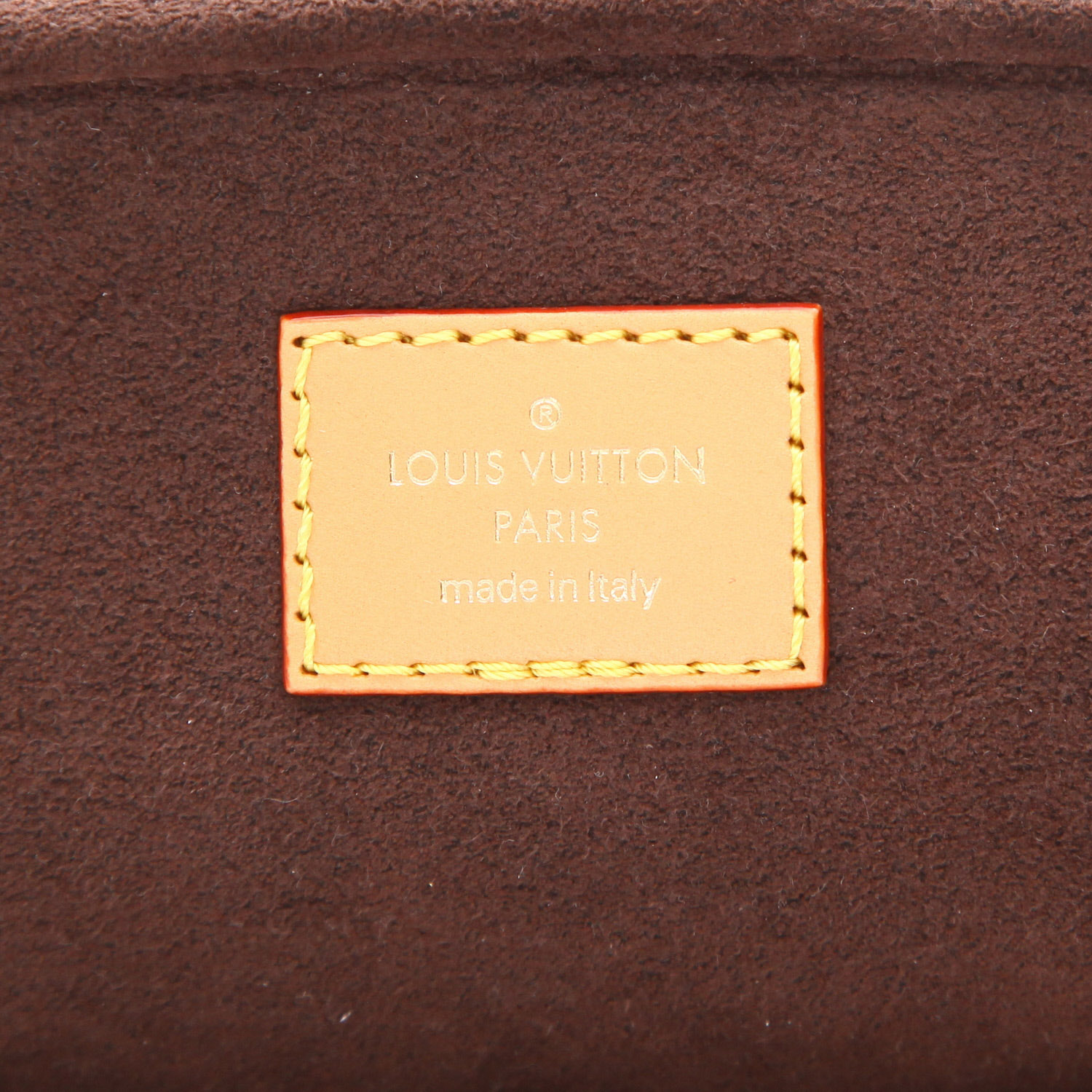 Sac bandoulière Louis Vuitton  Bumbag en toile monogram marron et cuir naturel - Detail D2