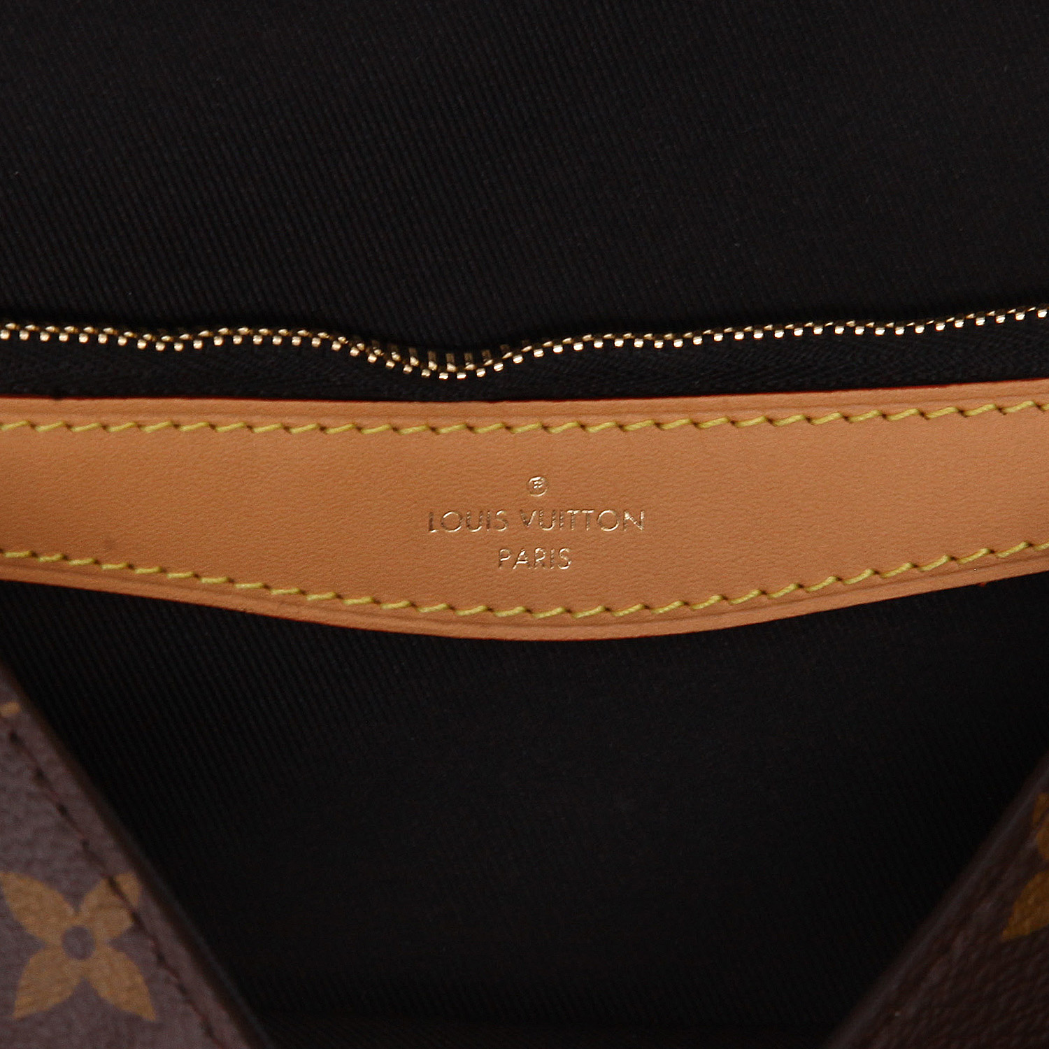 Louis Vuitton  Diane shoulder bag  in brown monogram canvas  and natural leather - Detail D2