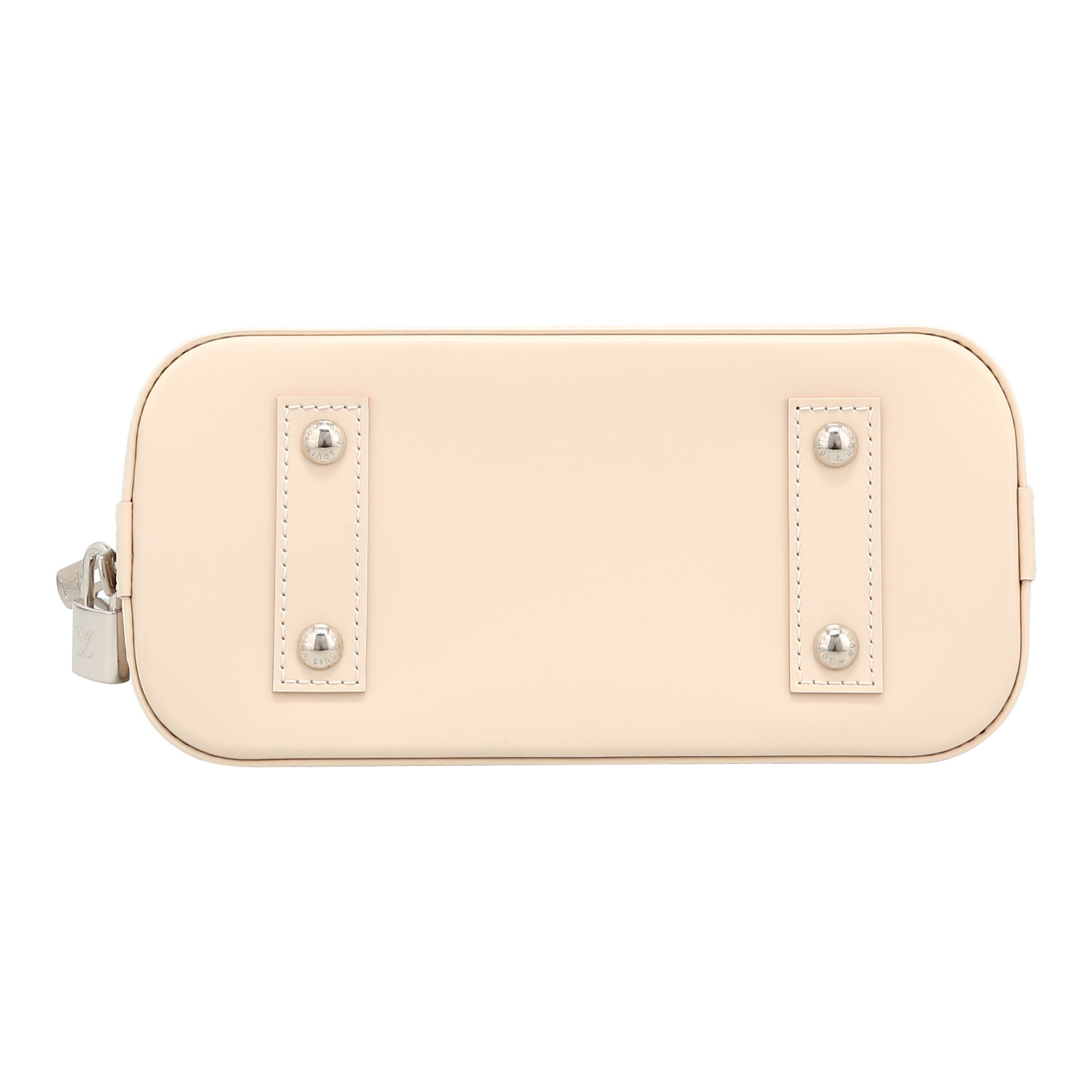 Sac à main Louis Vuitton  Alma BB en cuir épi écru - Detail D1