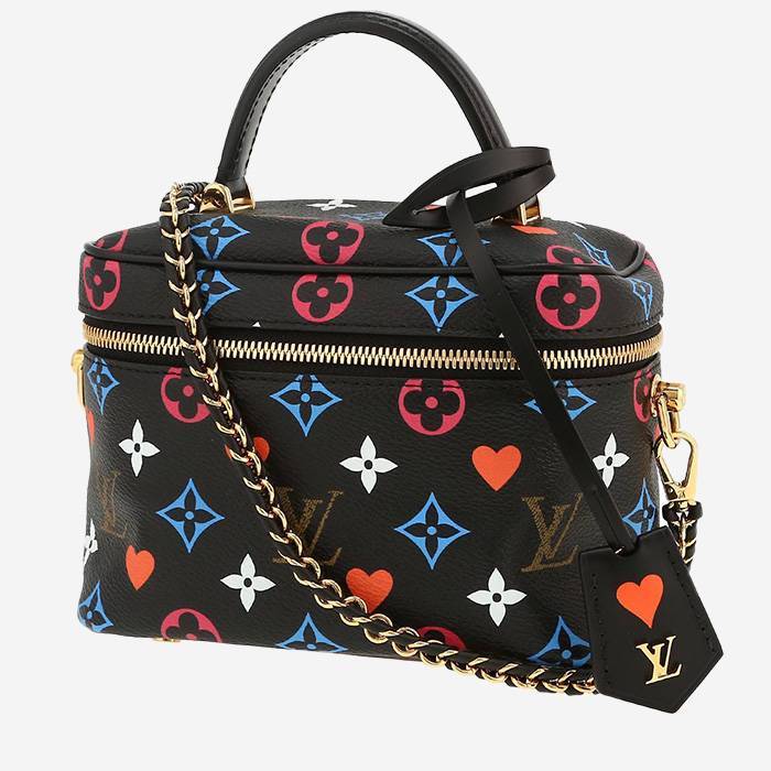 Louis Vuitton Vanity, édition "Game On" en toile monogram multicolore et noire et cuir noir