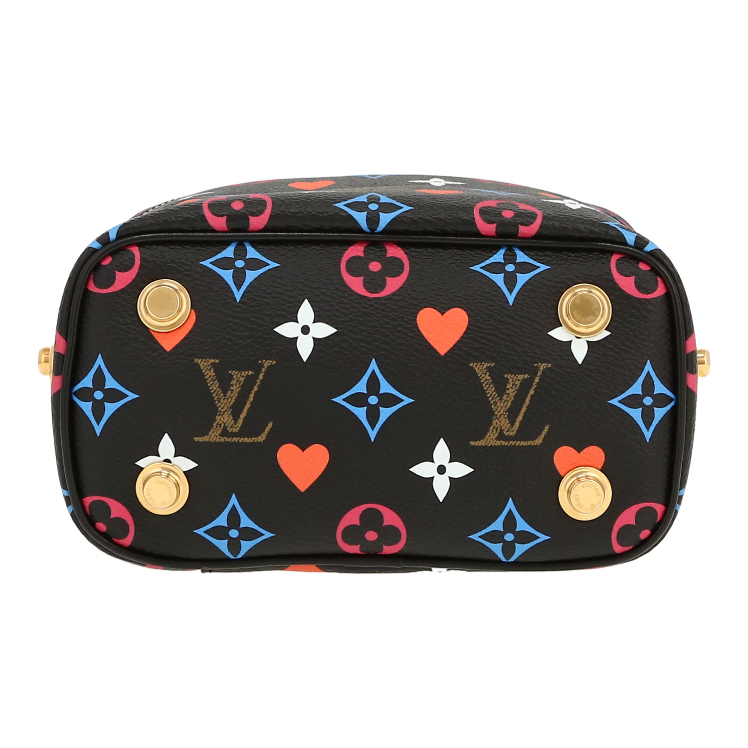 Louis Vuitton  Vanity en lona Monogram multicolor y negra y cuero negro - Detail D1