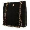 Chanel   handbag  in black canvas  and black leather - 00pp thumbnail