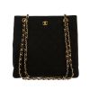 Chanel   handbag  in black canvas  and black leather - 360 thumbnail