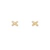 Paire de puces d'oreilles Chaumet Lien en or jaune et diamants - 00pp thumbnail