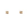 Paire de puces d'oreilles Chaumet Lien en or jaune et diamants - 360 thumbnail