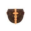 Borsa a tracolla Louis Vuitton  Chantilly mini  in tela monogram marrone e pelle naturale - 360 thumbnail