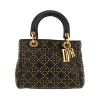 Borsa a tracolla Dior  Lady Dior in pelle nera - 360 thumbnail