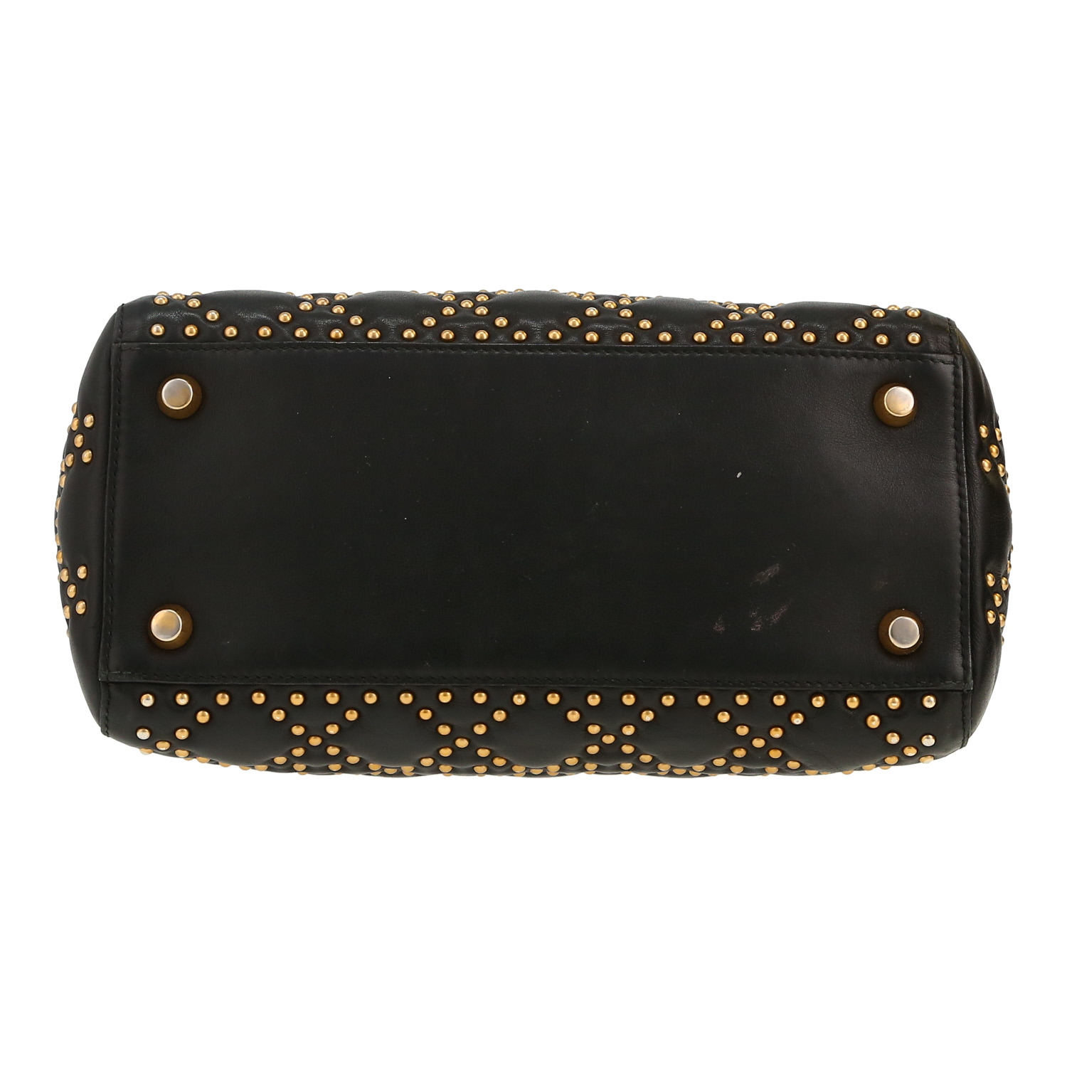 Borsa a tracolla Dior  Lady Dior in pelle nera - Detail D1