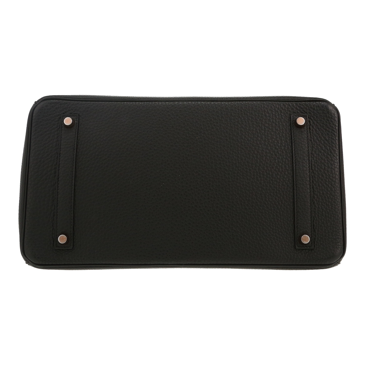 Bolso de mano Hermès  Birkin 35 cm en cuero togo negro - Detail D1