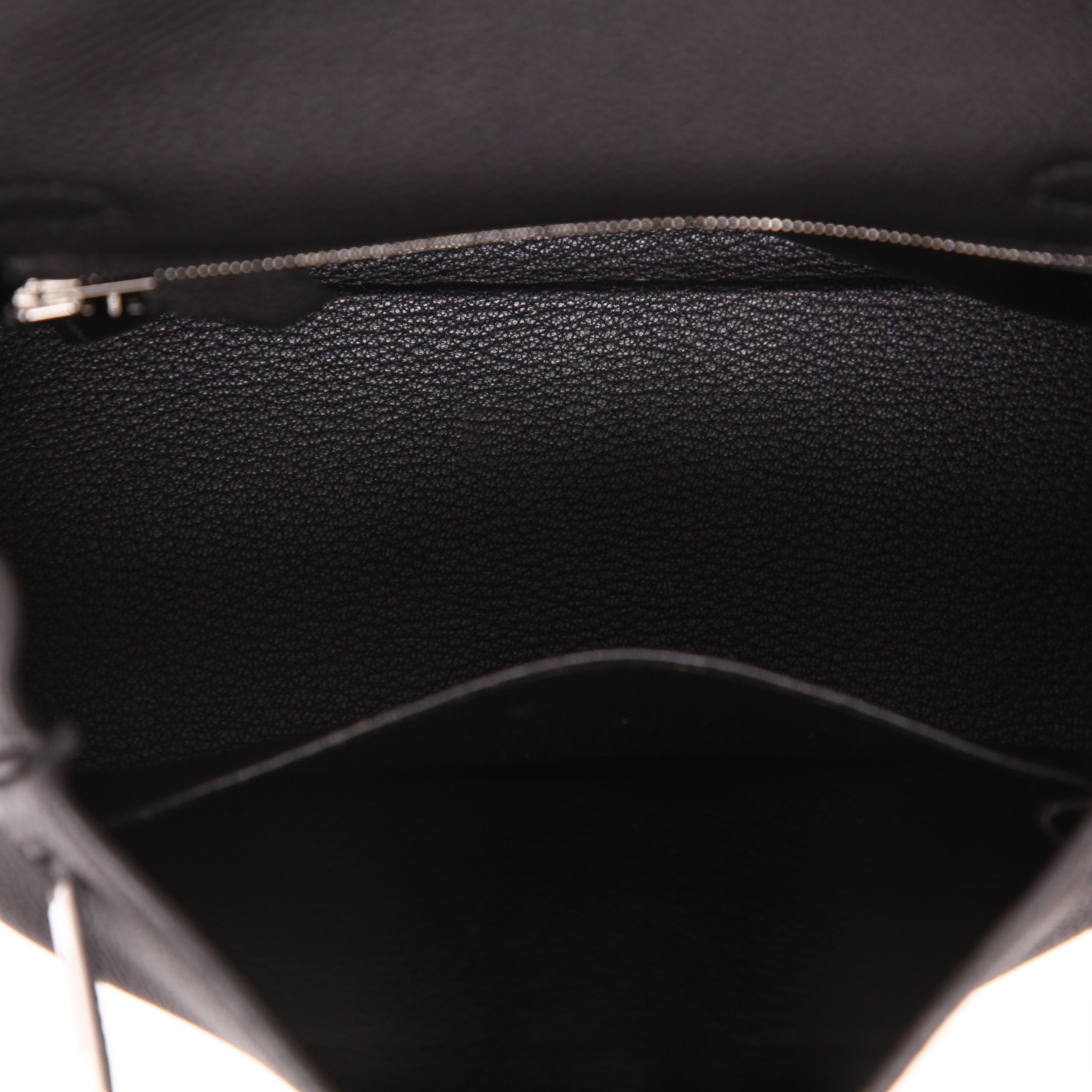 Sac à main Hermès  Kelly 25 cm en cuir togo noir - Detail D3
