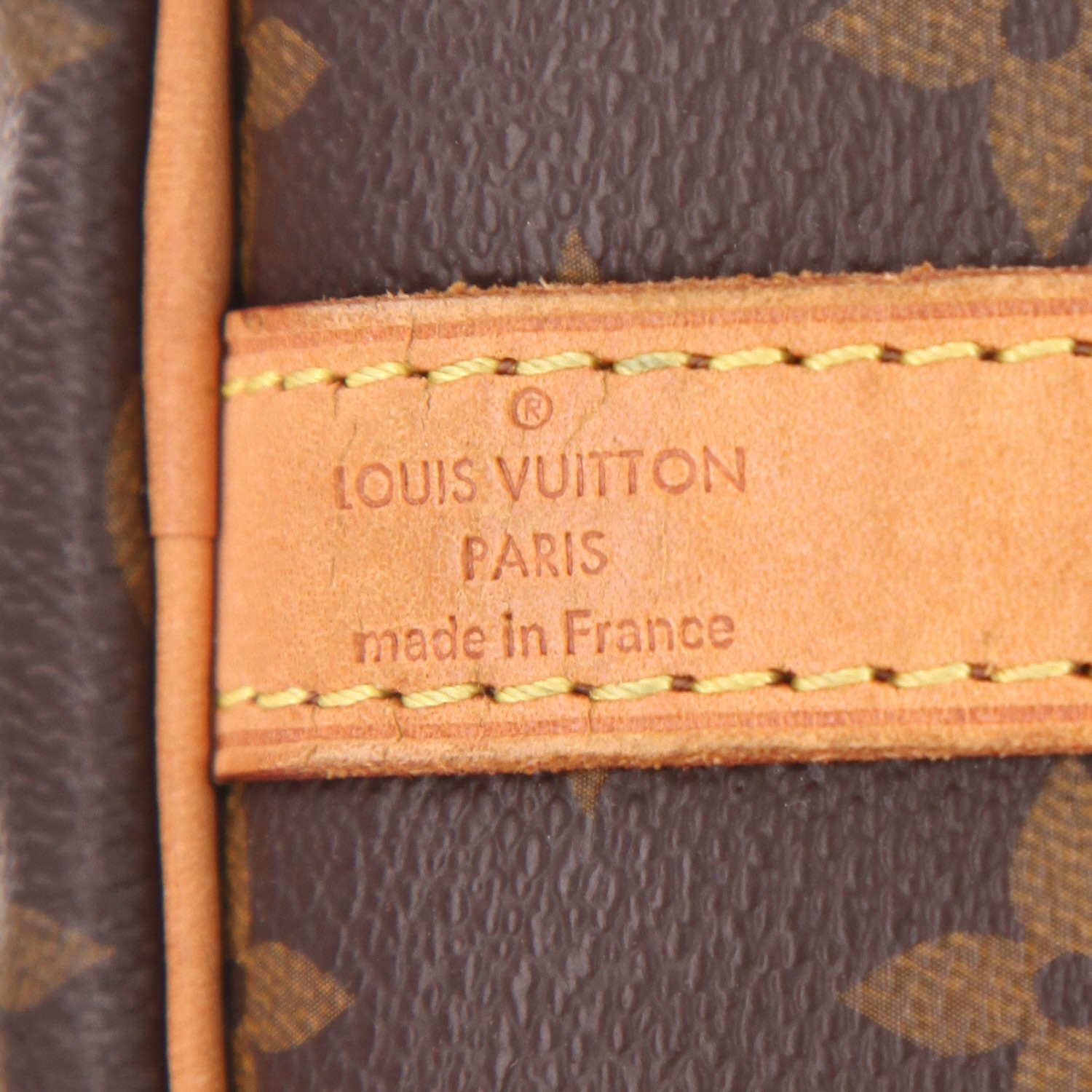Borsa Louis Vuitton  Speedy 30 in tela monogram marrone e pelle naturale - Detail D2