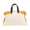 Bolso de mano Fendi  Chameleon en cuero amarillo beige y malva - 360 thumbnail