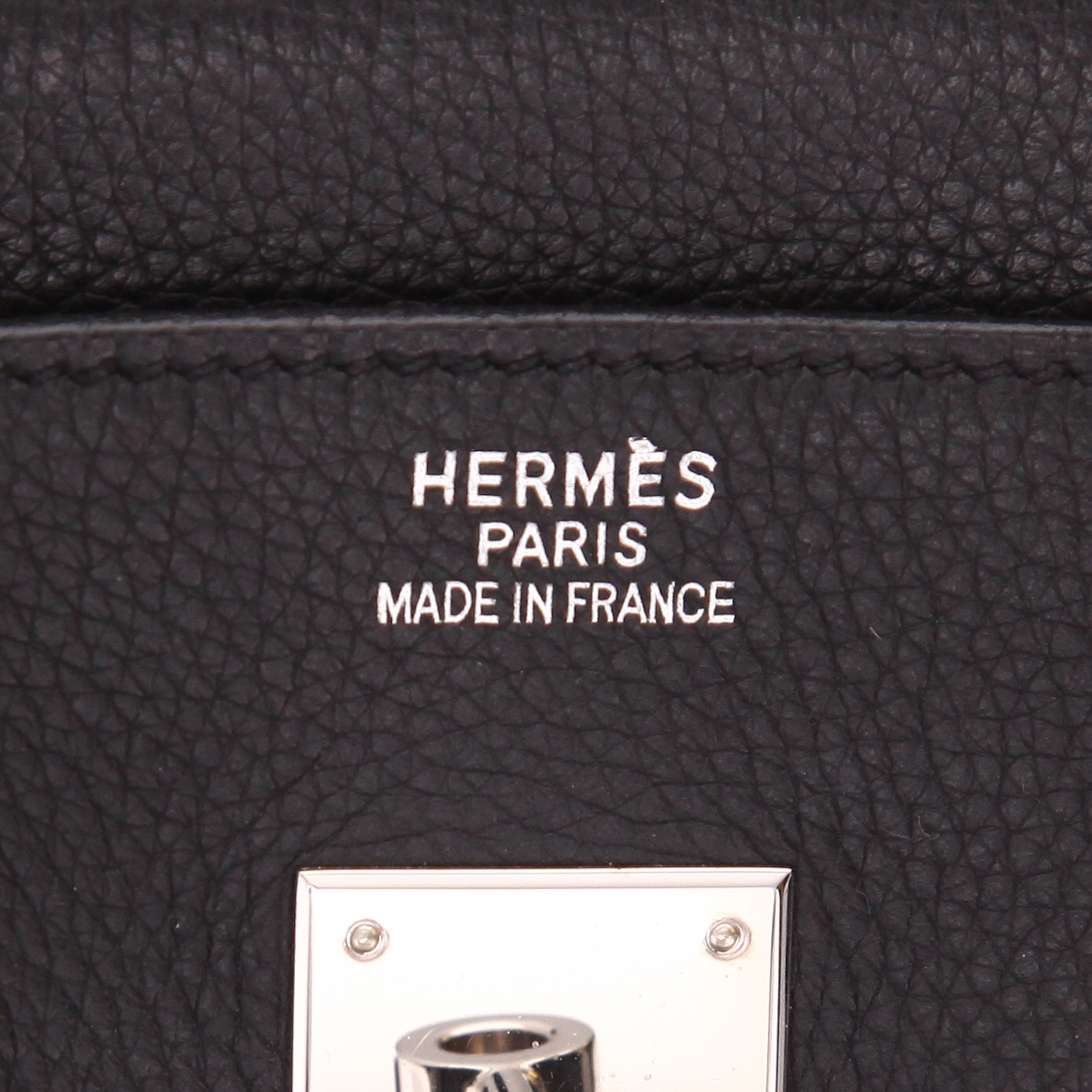 Hermès  Birkin 35 cm handbag  in black togo leather - Detail D2