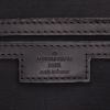 Shopping bag Louis Vuitton  Tadao in tela a scacchi grigio Graphite e pelle nera - Detail D2 thumbnail