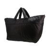 Chanel  Coco Cocoon shopping bag  in black quilted canvas - Detail D2 thumbnail