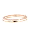 Bracelet ouvrant Bulgari B.Zero1 en or rose et céramique blanc - 360 thumbnail