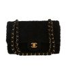 Borsa Chanel  Timeless in tessuto di spugna nero - 360 thumbnail