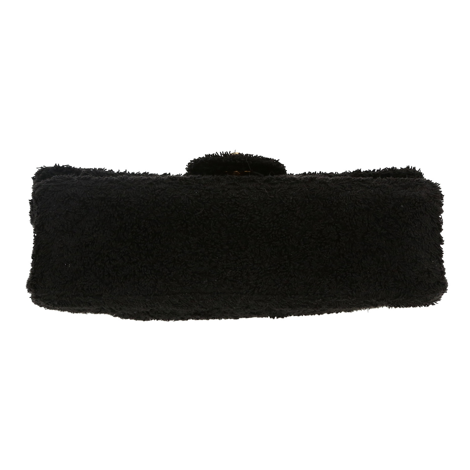 Chanel  Timeless handbag  in black terry fabric - Detail D1