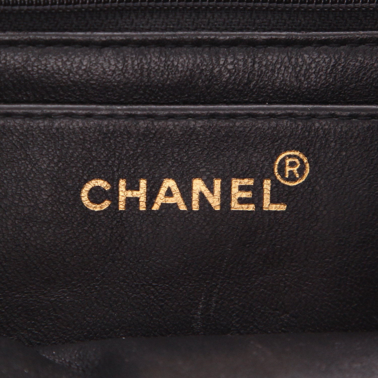 Borsa Chanel  Timeless in tessuto di spugna nero - Detail D2