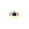 Mauboussin  ring in yellow gold, sapphire and diamonds - 360 thumbnail